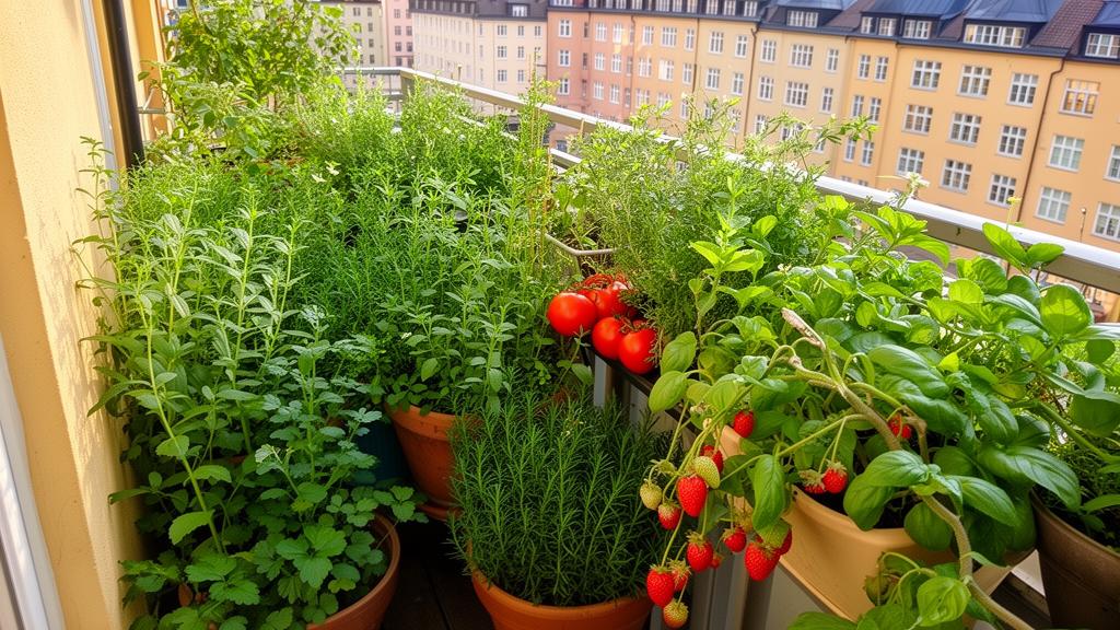 Odla på balkong – maximal skörd på liten yta