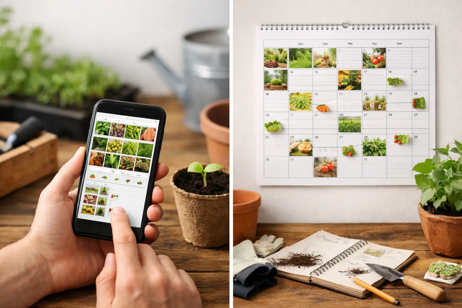 Odlingskalender: app eller väggkalender?